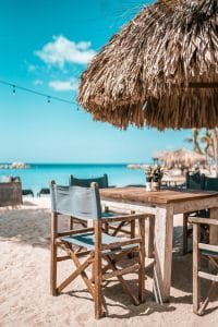 Bar and restaurant by the beach