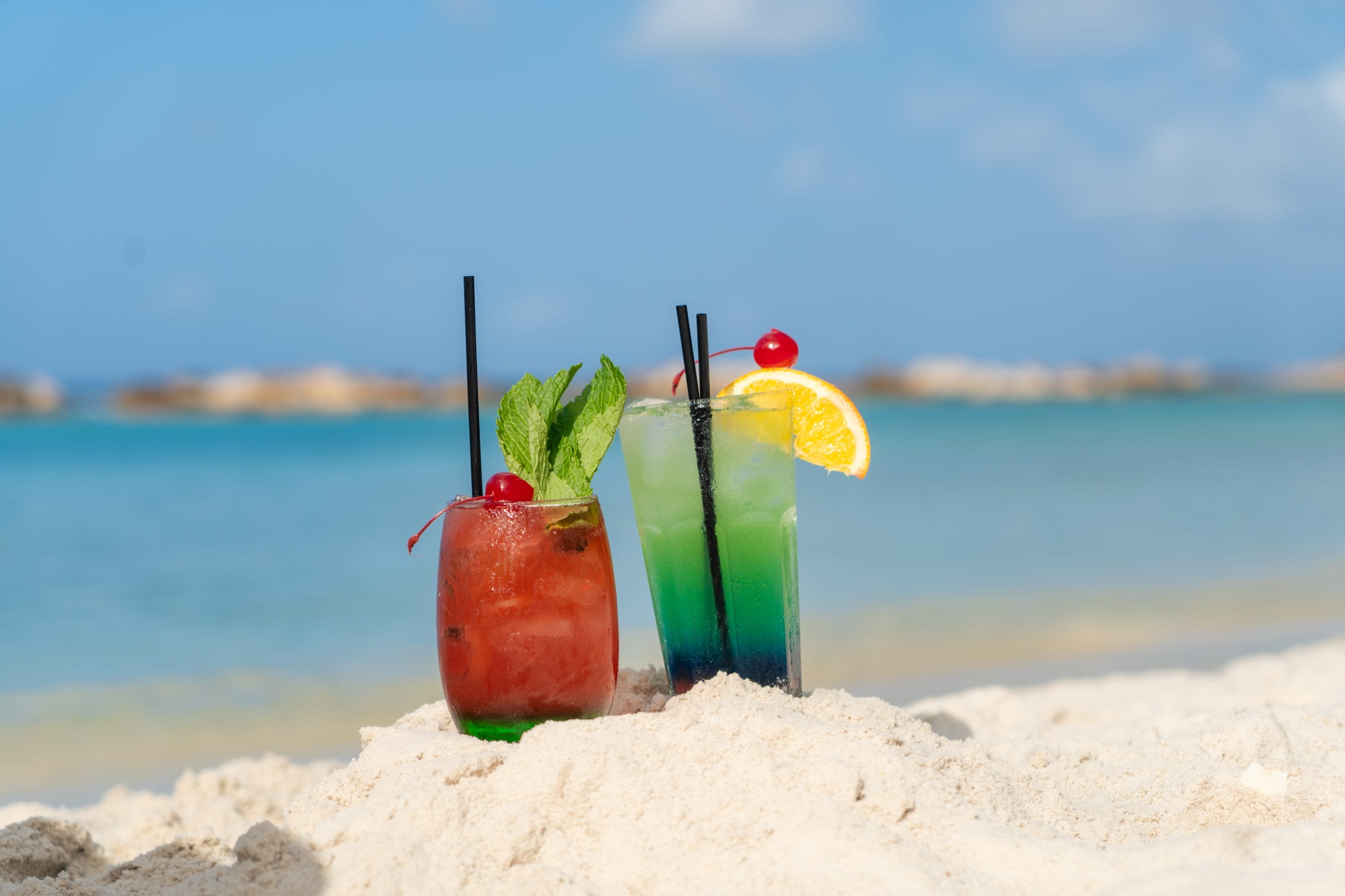 Drinks on Mambo Beach
