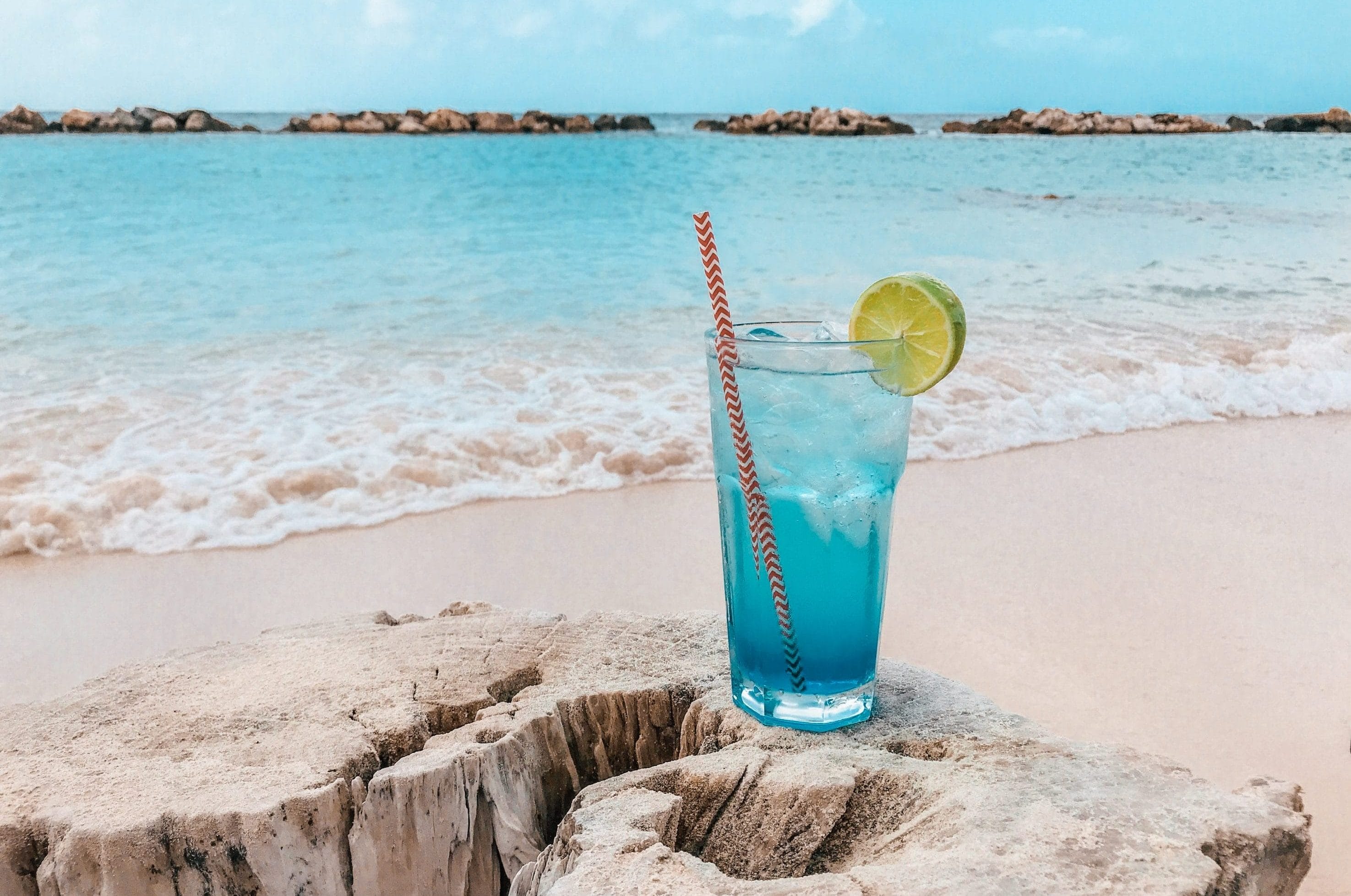 Blue Liquor on Mambo Beach