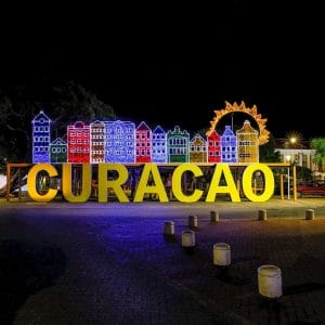 Curacao sign for Christmas for the last trip of the year