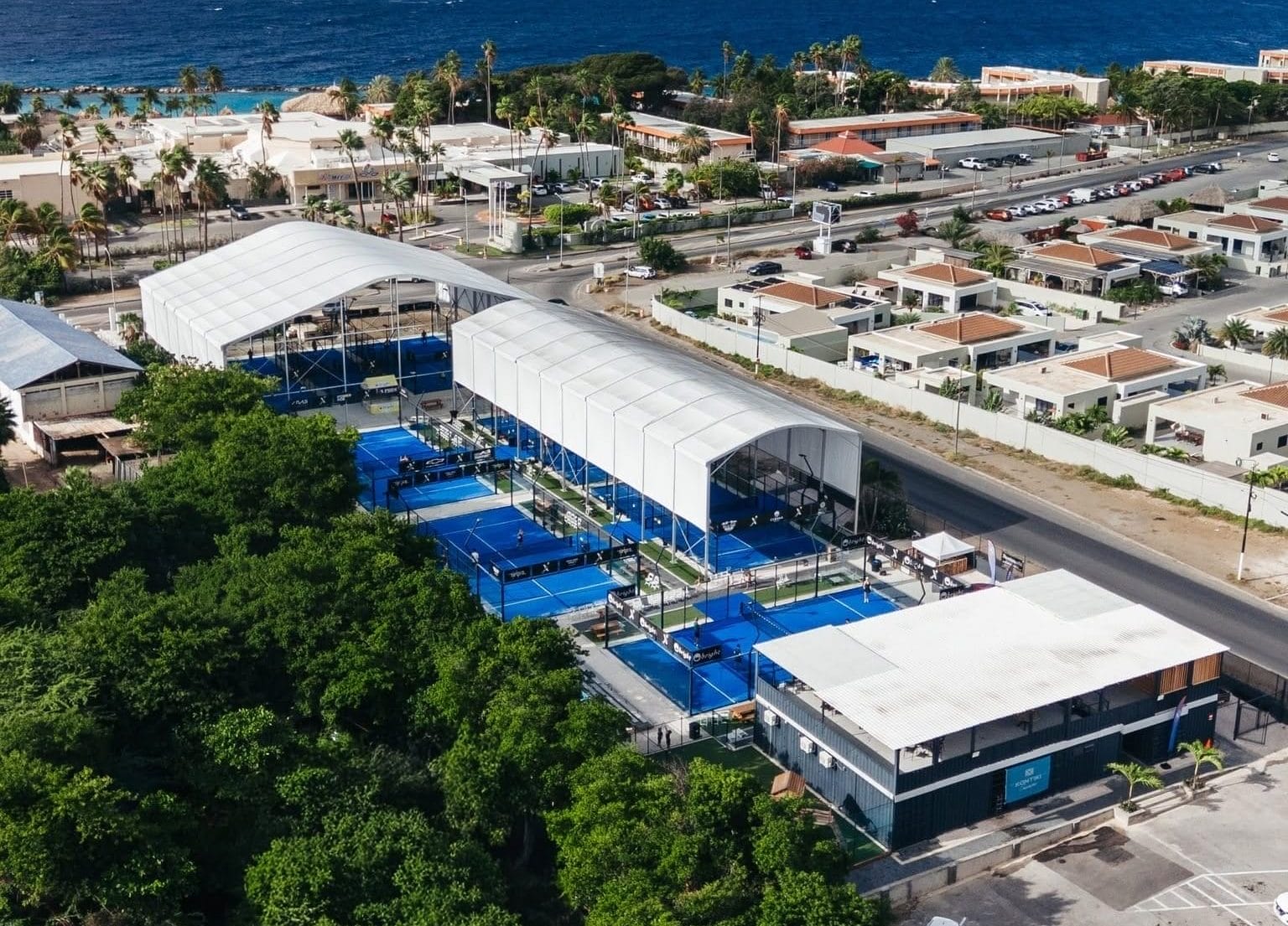 Padel-X, the island's largest racquet club, sits right beside Mambo Beach